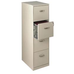 Realspace 18ind 4 Drawer Vertical File Cabinet Stone One Source